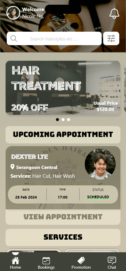 Hairgarden App preview 2